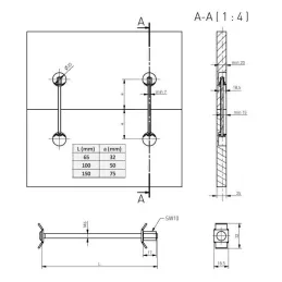 Schraube für die Verbindung von Arbeitsplatten UNI