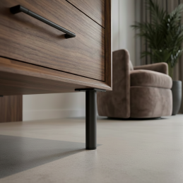 Möbelfuß LEONOR / Schwarz matt