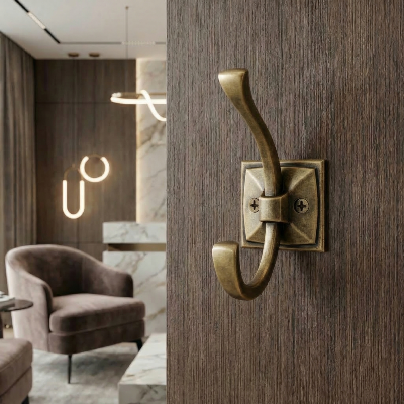 Möbelaufhänger ALEXA / Altmessing