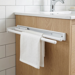 Ausziehbarer Handtuchhalter...