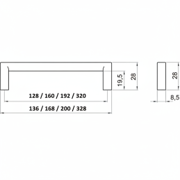 Griff ZARA / Edelstahl
