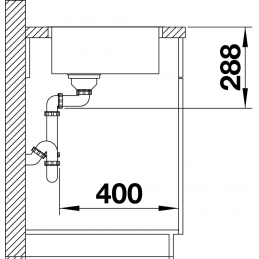 Edelstahlspüle Blanco ZEROX 500-U