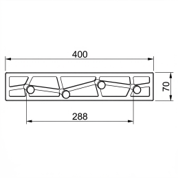 Aufhänger KASTO XL / Schwarz matt
