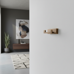 Kleiderbügel DELTA DUO / Messing gebürstet