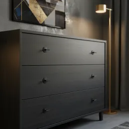 Griffknopf STYLLA / Schwarz matt