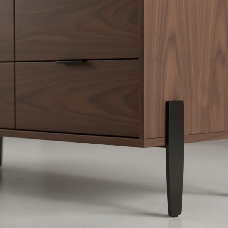 Möbelbein MORGAN / Schwarz matt