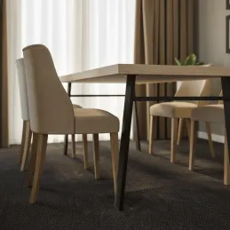 Tischbeine HUNT / Schwarz matt