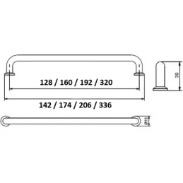 Griff KAREN / Gold glänzend