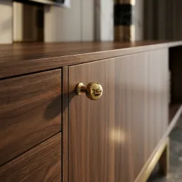 Knopfgriff KAREN / Glänzendes Gold