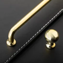 Knopfgriff KAREN / Glänzendes Gold