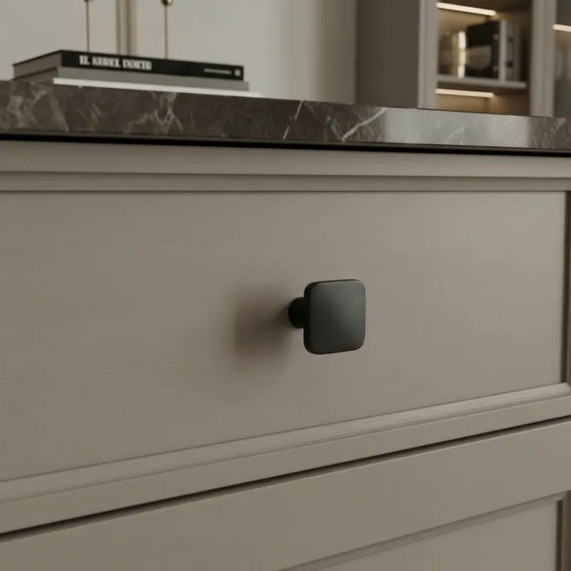 Knopfgriff LANDRA / Schwarz matt