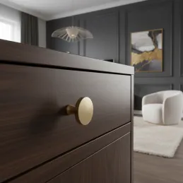 Knopfgriff MAIRA / Gebürstetes Gold