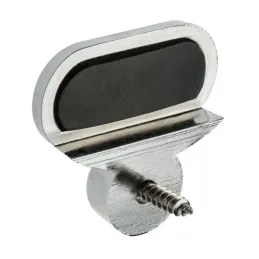 Glashalter KAMALA / Glänzendes Chrom