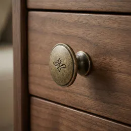 Knopfgriff MELISSA / Altmessing