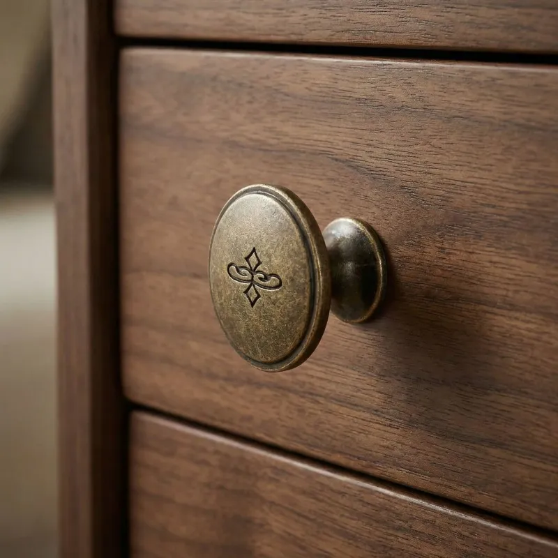 Knopfgriff MELISSA / Altmessing