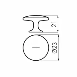 Knopfgriff MELISSA / Altmessing