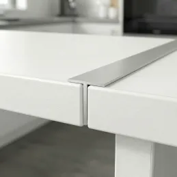 Universelle Verbindungsschiene für Arbeitsplatte 38 mm für gerade ABS-Kante / Aluminium