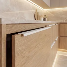 Griff für Türkante DIAZ / Weiß matt