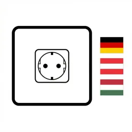 Ausziehbare Steckdose LEGIA SCHUKO 2x230V + USB A-C + Licht / Weiß matt