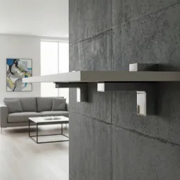 Regalträger QUADRO / Glänzendes Chrom