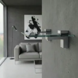 Regalhalter QUADRO / Aluminium