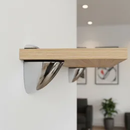 Regalhalter ARAGON / Glänzendes Chrom