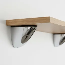 Regalhalter ARAGON / Glänzendes Chrom