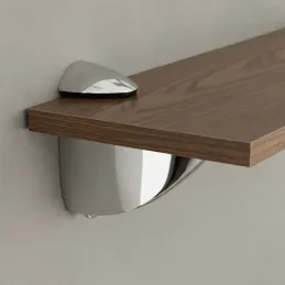 Regalhalter ARAGON / Glänzendes Chrom