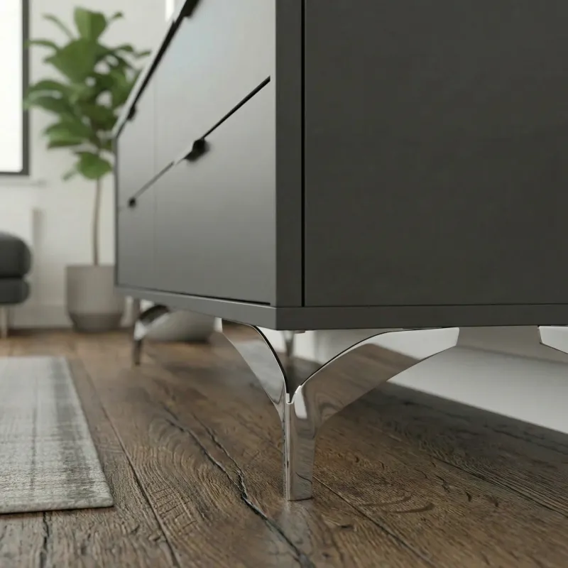 Möbelfuß DELTA / Chrom glänzend