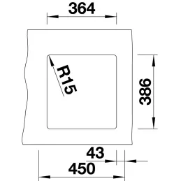 Keramikspüle Blanco PALONA 6 / mit Zugknopf