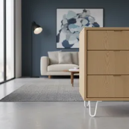 Möbelbein WIRE / Weiß matt