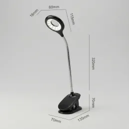 Tisch-LED-Lampe mit Tischbefestigung 4W ALBO / Schwarz