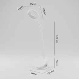 Tisch-LED-Lampe mit Tischbefestigung 4W ALBO / Weiß