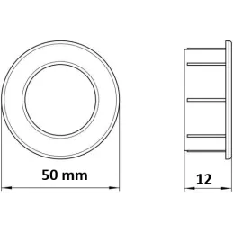 Griff zum Fräsen STELLA / Mattchrom