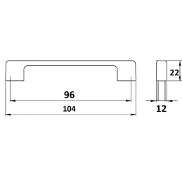 Design-Griff SIGMA / Schwarz matt