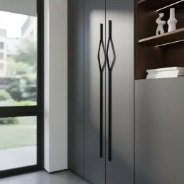 Kleiderstangen-Griff ALEA / Schwarz matt