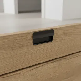 Griffmulde RAMONA / Schwarz matt