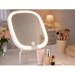 Kosmetikspiegel mit LED-Licht LIANO / Weiß