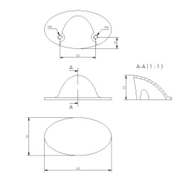 Griff LINIA / Schwarz matt