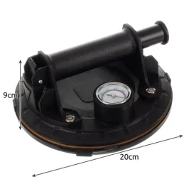 Set 2 Stück Vakuumsauger mit Pumpe und Manometer / Schwarz