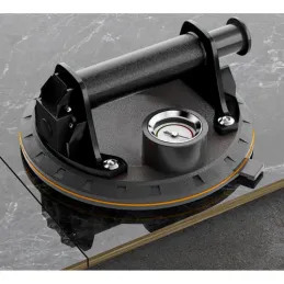 Set 2 Stück Vakuumsauger mit Pumpe und Manometer / Schwarz