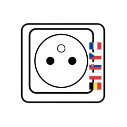Ausziehbare elektrische Steckdose TETRABOX FRENCH 4x 230V / Aluminium