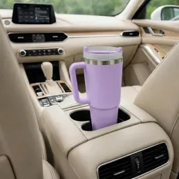 Thermo-Becher für Getränke TROPHY 1200 ml / Lila