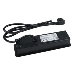 Elektrische Steckdosenleiste EUROBOX 2x230V + 1xUSB C+A FRANZÖSISCH / Schwarz matt