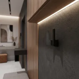 Garderobe LIMA / Schwarz matt
