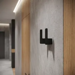 Garderobe LIMA / Schwarz matt