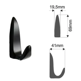 Garderobe DALILA / Schwarz matt