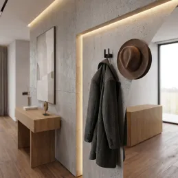 Garderobe LIMA / Schwarz matt