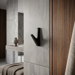 Garderobe ALEO / Schwarz matt