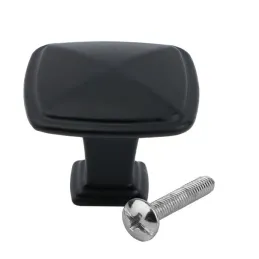 Knopfgriff TULE / Schwarz matt